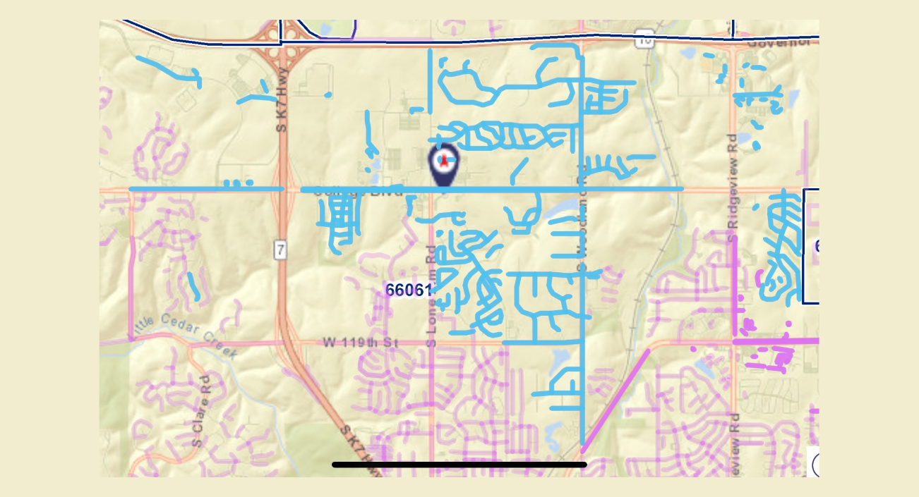 Olathe Northwest 3 coverage map